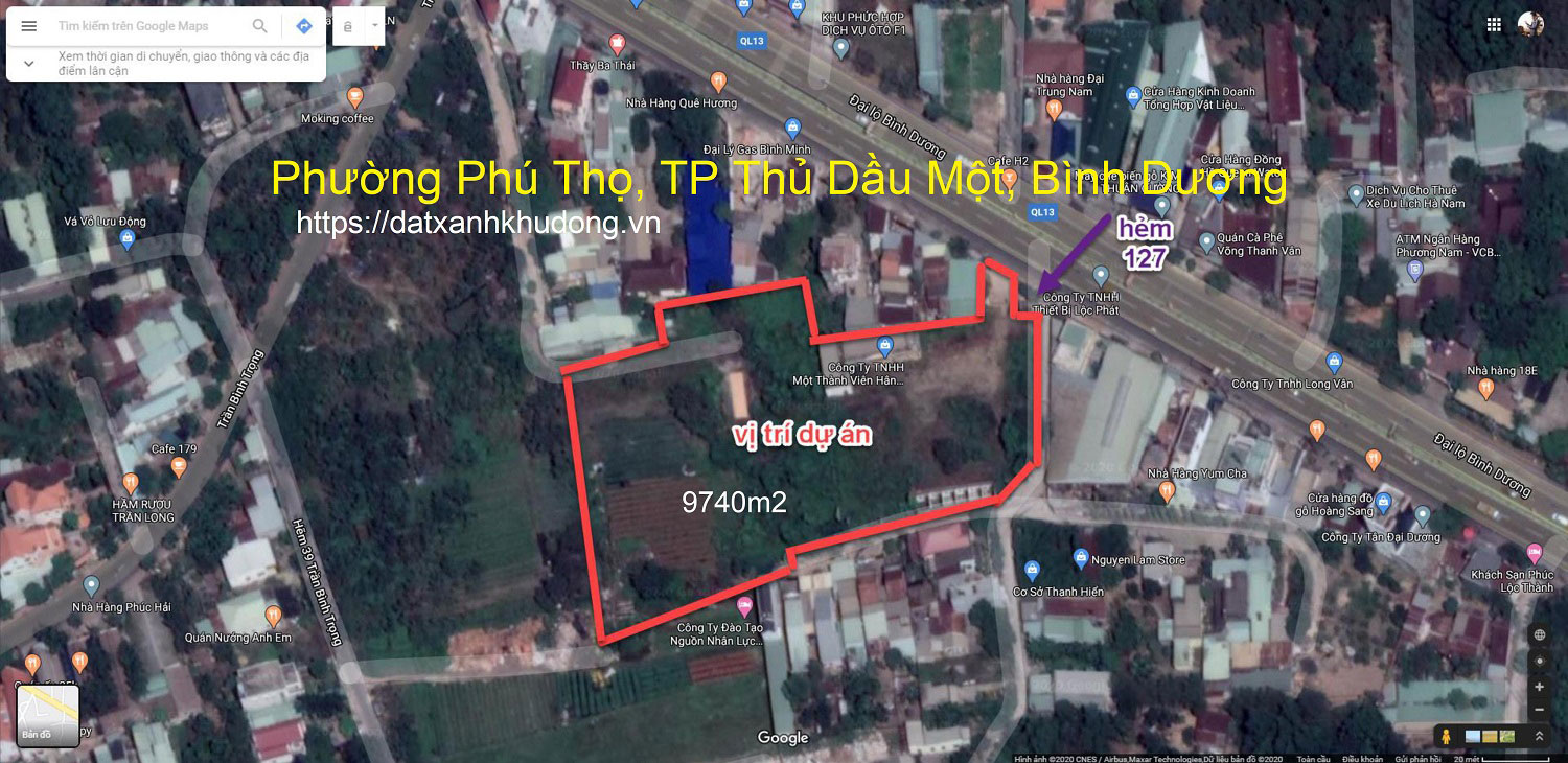 Bản đồ vị trí dự án Opal Cityview Bình Dương