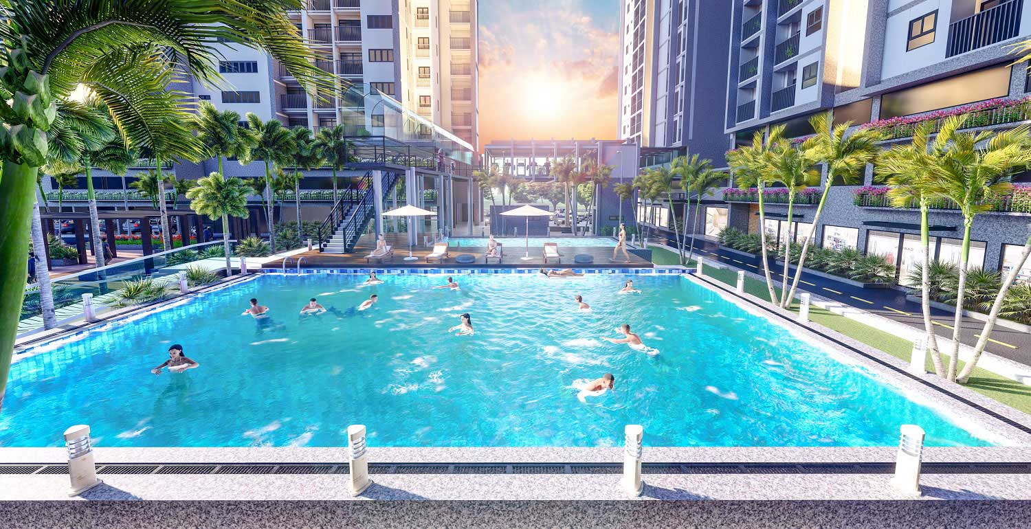 Hồ bơi chung cư Eco Xuân