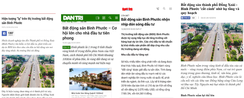 Báo chí truyền thông về tiềm năng của tỉnh Bình Phước