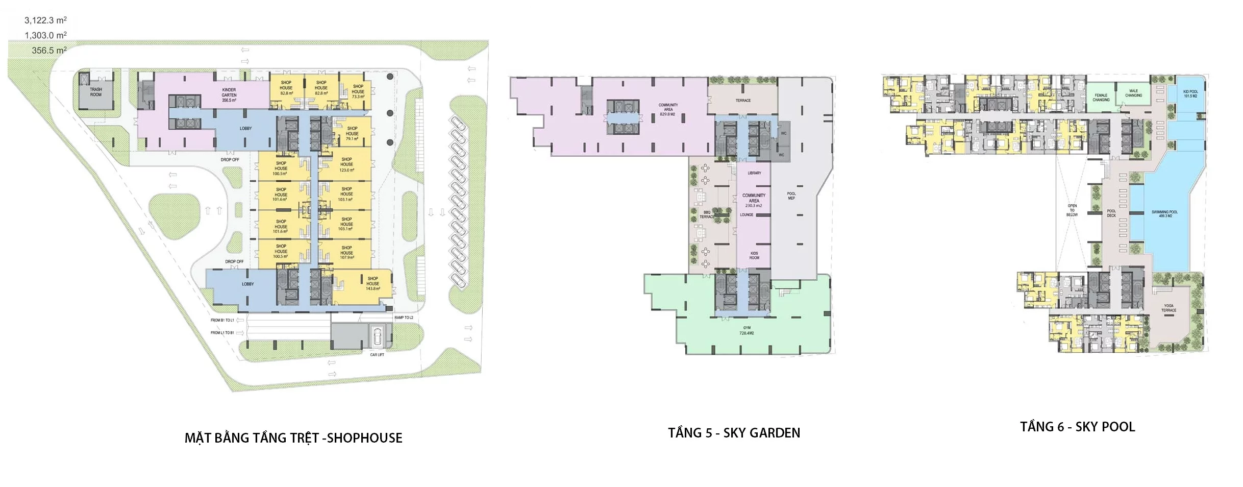 mat-bang-tang-shophouse-tien-ich-the-emerald-golf-view Mặt bằng dự án căn hộ chung cư The Emerald Golf View Bình Dương