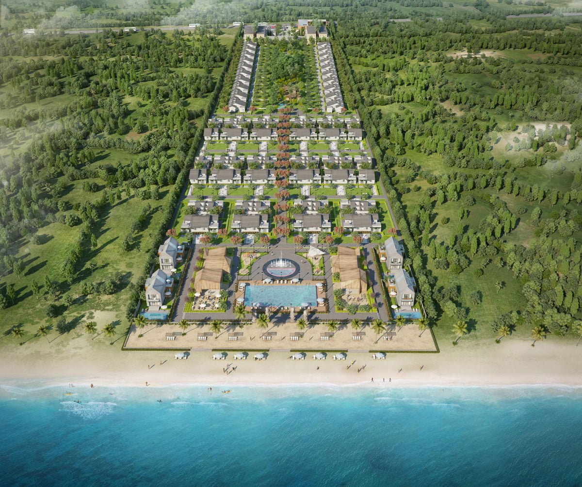 Phối cảnh dự an biệt thự Pérolas Villas Resort Mũi Kê Gà Bình Thuận