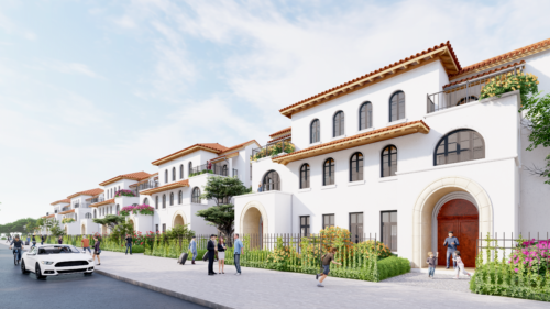 Phối cảnh phân khu Paris dự án đất nền Royal Star Lake Hồ Suối Lâm Đồng Xoài Bình Phước