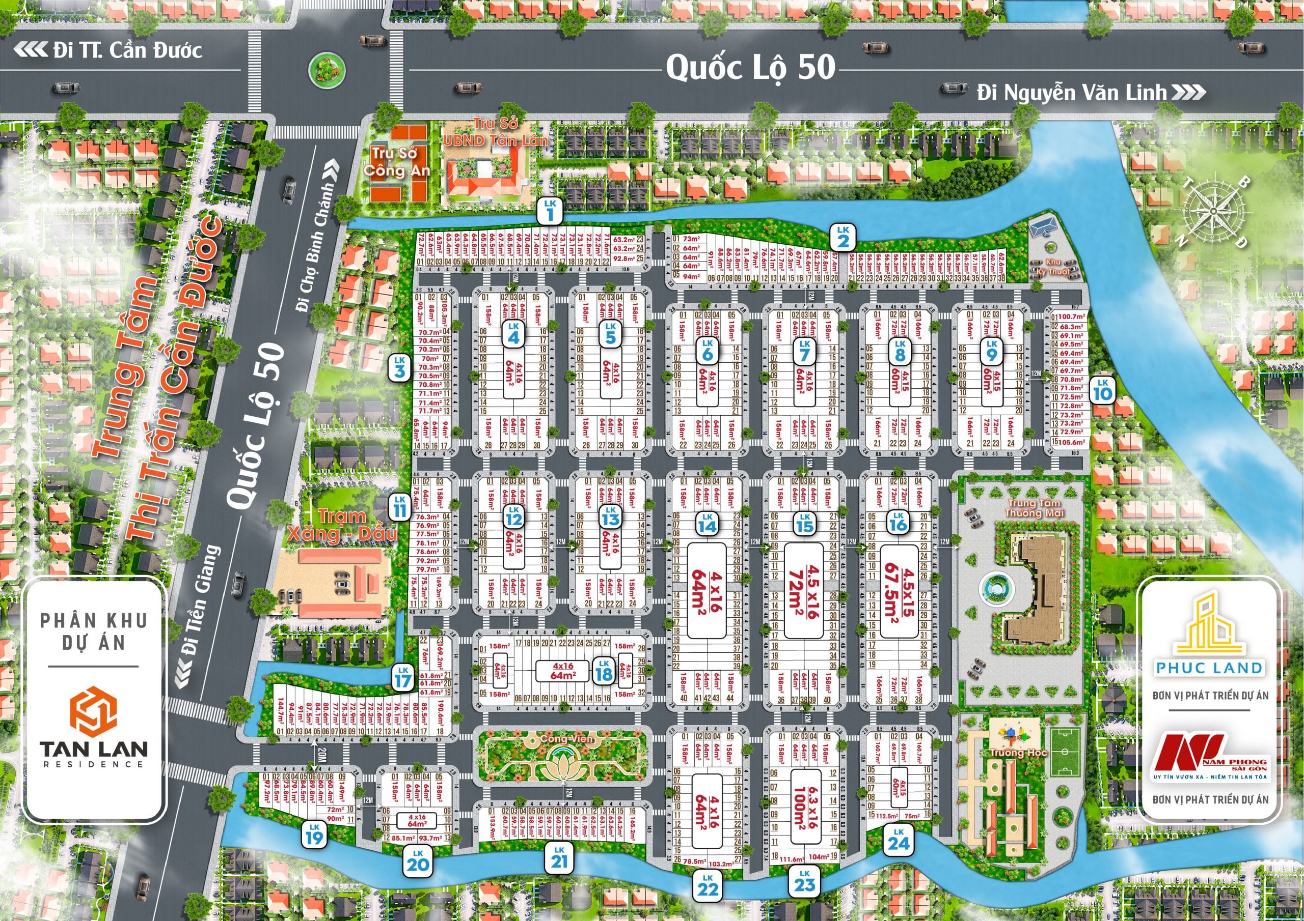 so-do-tan-lan-residence-scaled-1 Dự án Tân Lân Residence Cần Đước Long An - Bảng giá chủ đầu tư