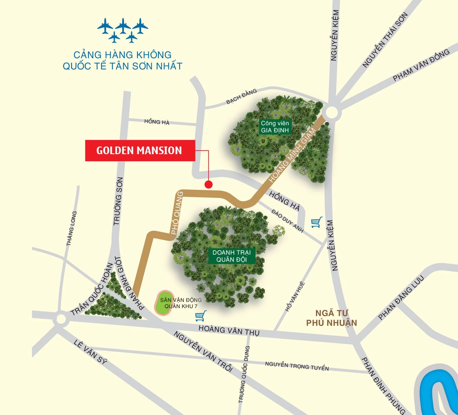 vi-tri-golden-mansion Dự án căn hộ Golden Mansion Novaland Phổ Quang, quận Phú Nhuận