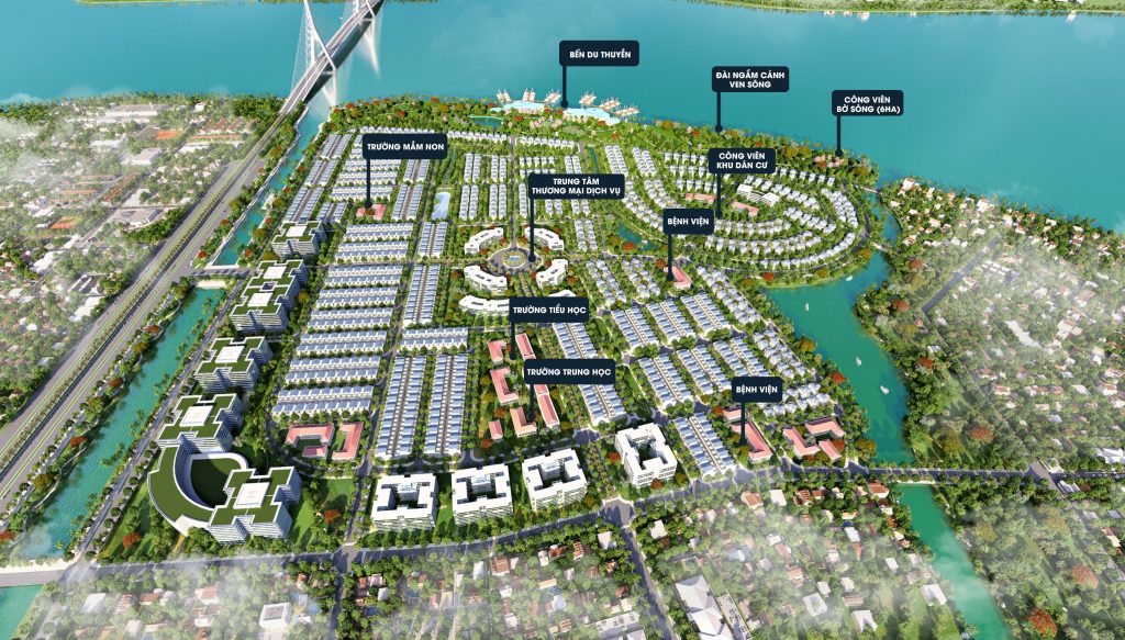 Phối cảnh dự án khu đô thị sinh thái King Bay Nhơn Trạch