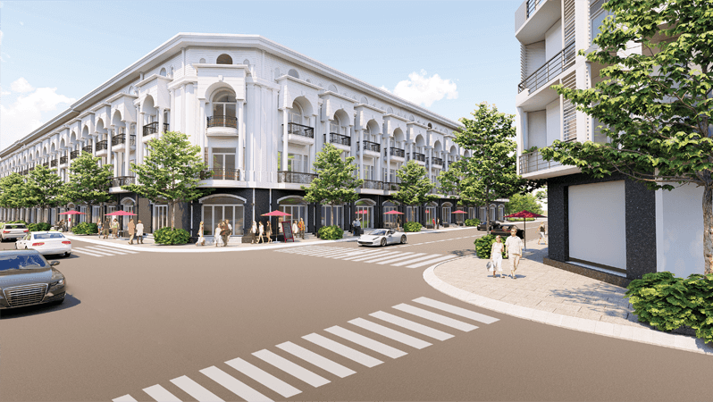 Phối cảnh dự án nhà phố biệt thự Mai Anh Mega Mall Trảng Bàng Tây NInh